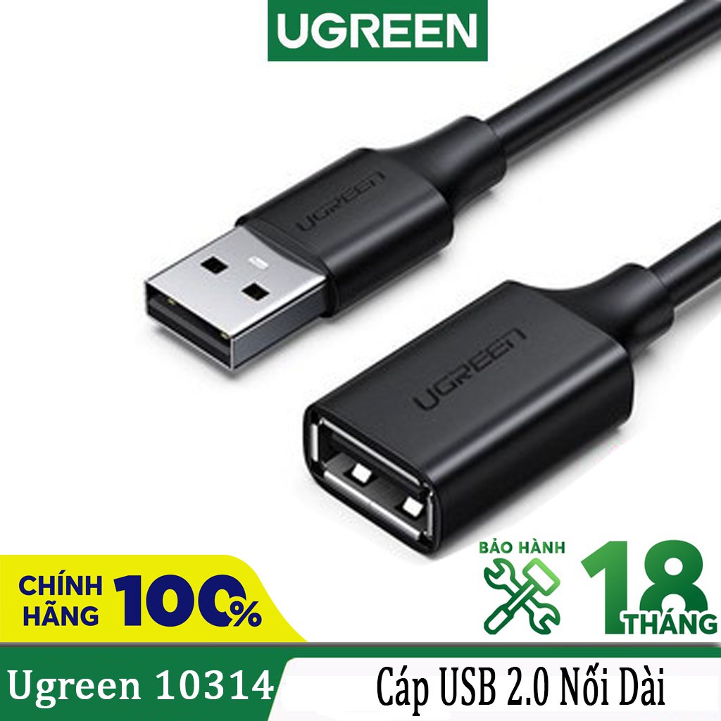 Dây USB 2.0 Nối Dài Ugreen 10314 Cao Cấp