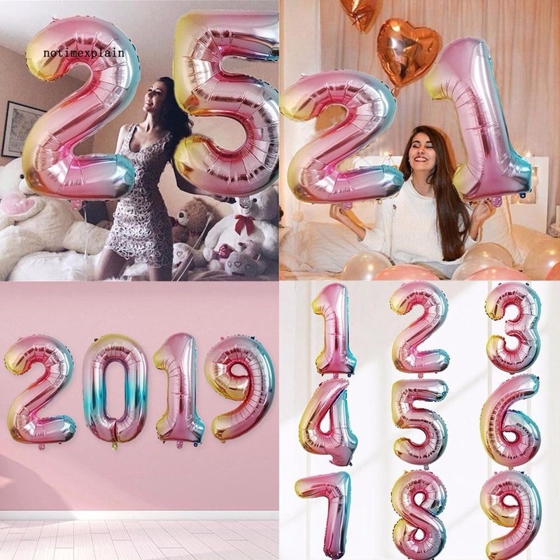 Bong bóng số size lớn 70cm,[FREESHIP]