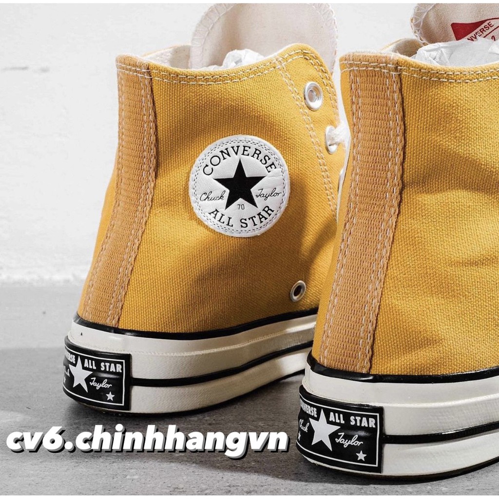 ( 𝙃𝙖̀𝙣𝙜 𝙍𝙚𝙖𝙡 ) Giày Conversse Chuck70s Sunflower Cao Cổ