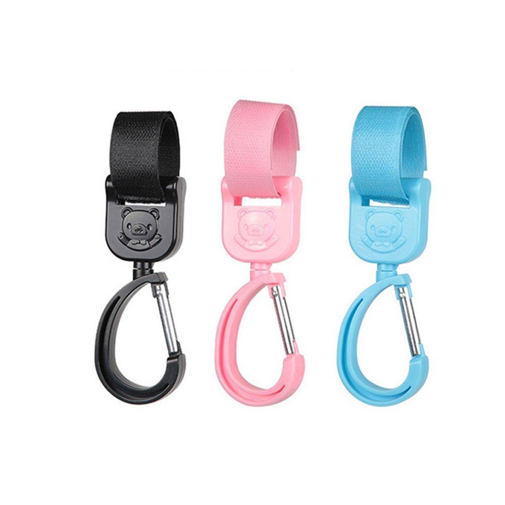 CLEOES Móc Treo Đồ Gắn Xe Đẩy Em Bé Xoay 360 Độ Họa Tiết Hoạt Hình Dễ Thương Tiện Dụng