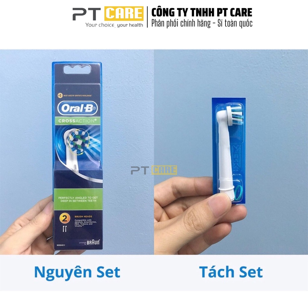 PT CARE | Đầu Bàn Chải Điện Oral B Thay Thế SENSITIVE Dành Cho Răng Nhạy Cảm, Bảo Vệ Nướu Hạn Chế Chảy Máu Răng