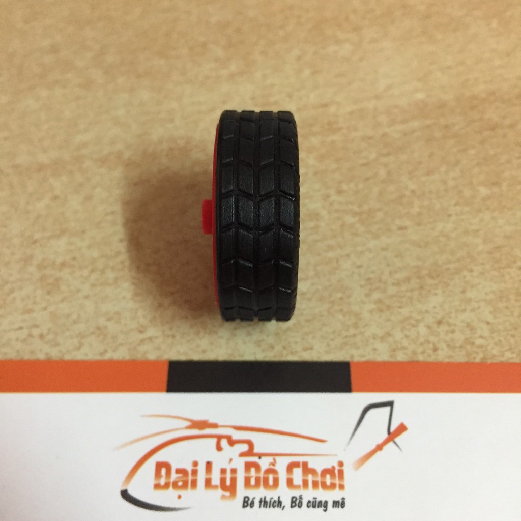 Bánh xe nhựa cao su lỗ trục 2mm đường kính 30mm