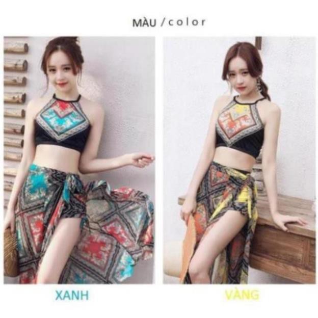 Bộ bikini nữ - Bộ đồ đi biển - Bộ đồ bơi nữ 3 chi tiết cực kì sang chảnh | BigBuy360 - bigbuy360.vn
