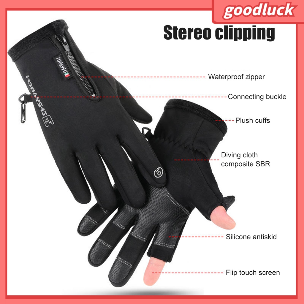 Găng tay hở 2 ngón chống nước nhỏ gọn tiện lợi cho hoạt động ngoài trời