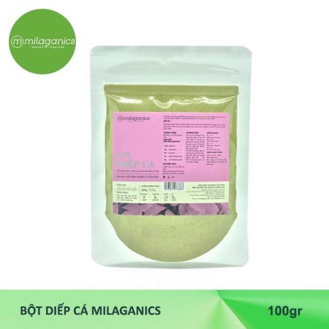 Bột diếp cá Milaganics 100 g | BigBuy360 - bigbuy360.vn