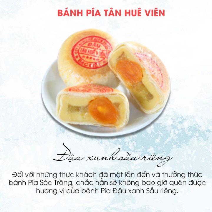 Bánh Pía Dậu Xanh Sầu Riêng Tân Huê Viên Loại 5 Sao 600g x 4 cái