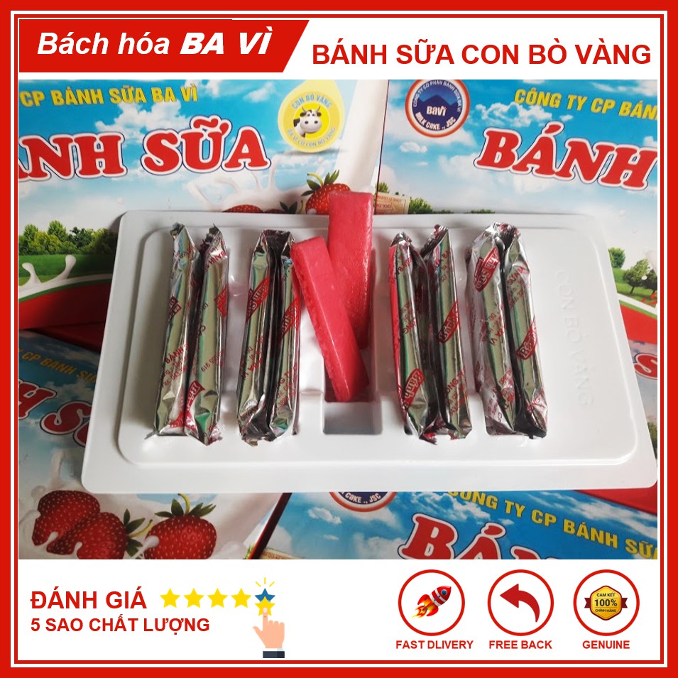 Bánh Sữa Ba Vì Con Bò Vàng Nguyên Chất Nhiều Vị Đa Dạng