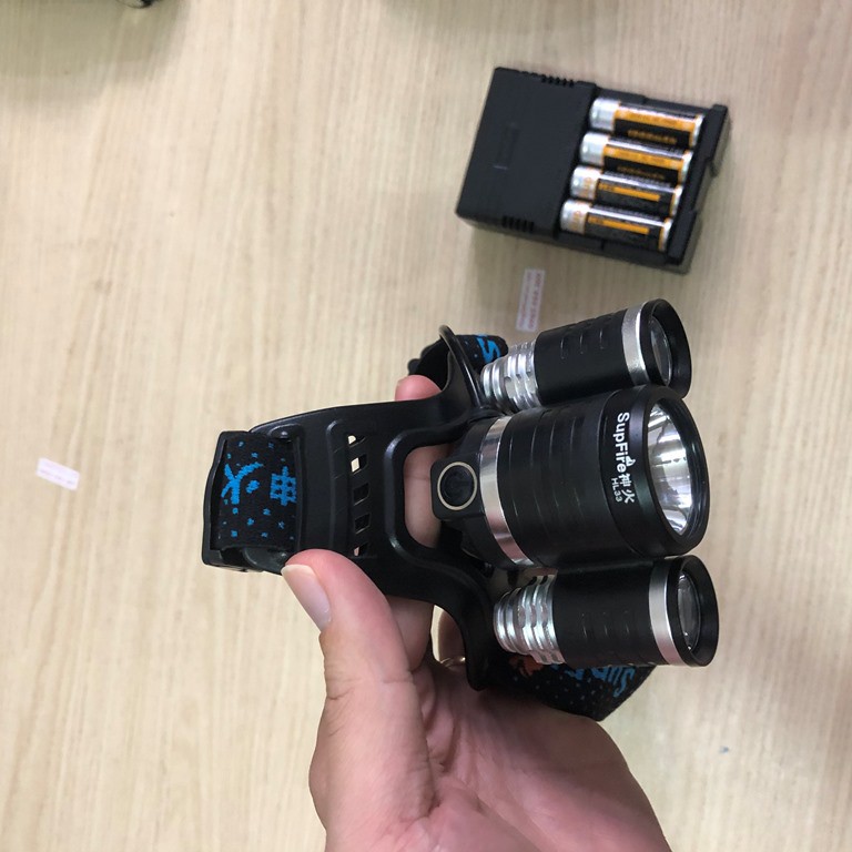 Đèn Pin đội đầu 3 bóng siêu sáng Supfire HL33 chính hãng