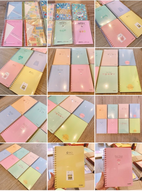 Sổ CARO / DOT GRID hợp ghi chú, trang trí Bujo, làm sổ kế hoạch planner, bullet journal - sổ KLong Việt Nam