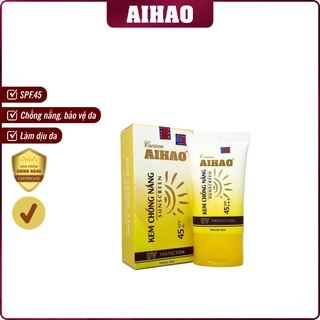 Kem AIHAO Chống Nắng (50ml) SPF45+ hỗ trợ dưỡng da, làm dịu da