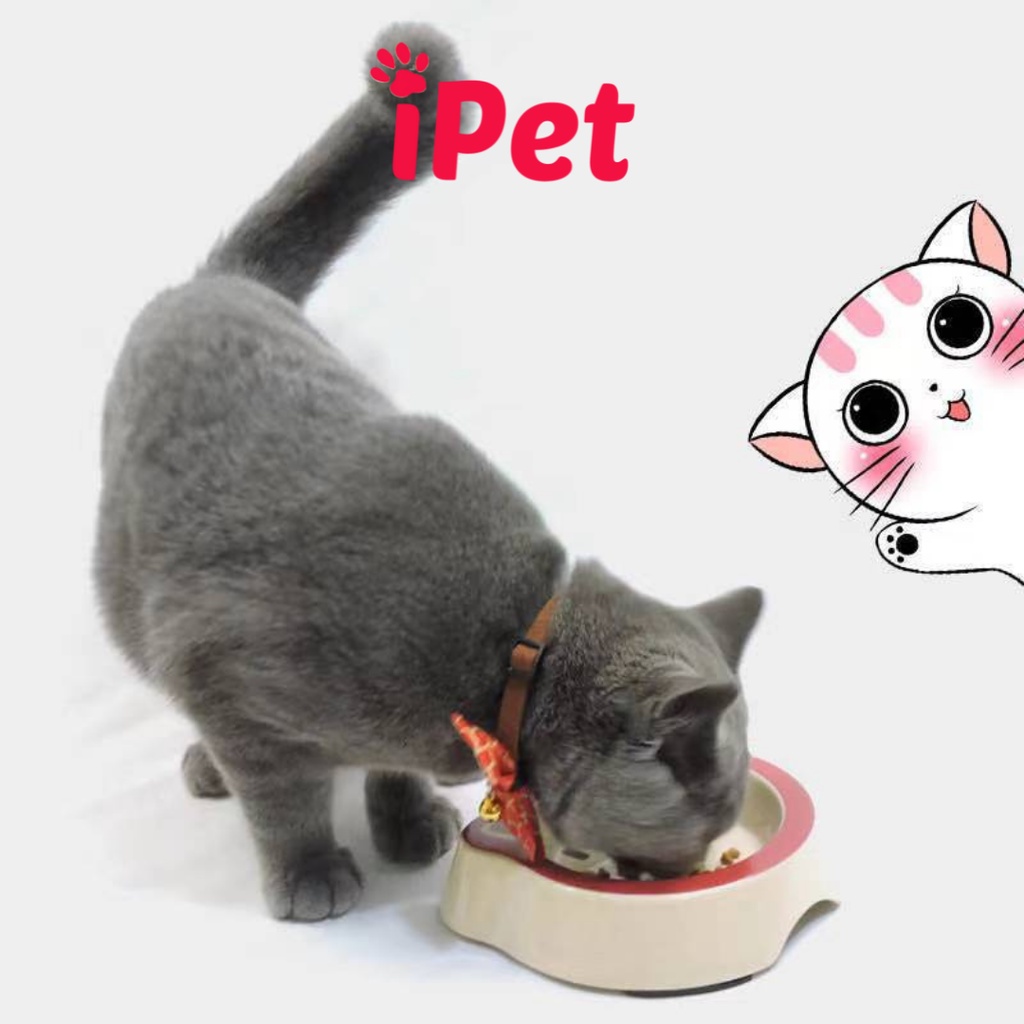 Bát Đựng Thức Ăn Cho Thú Cưng Chó Mèo, Khay Ăn Hình Thú Dễ Thương - iPet Shop