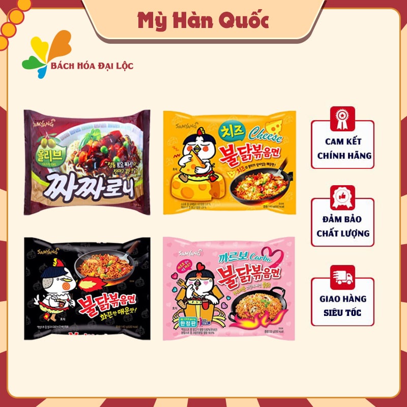 Mì Cay Samyang - Mỳ Tương Đen Chuẩn Hàn ( Ăn ngon mê ly )