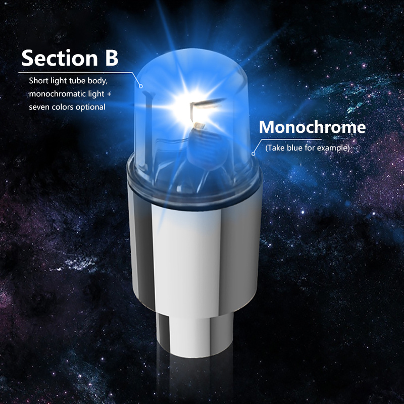 Set 2 đèn LED gắn van bánh xe đạp độc đáo