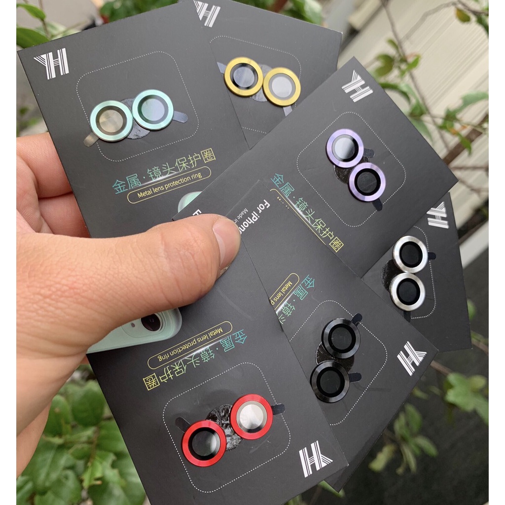 Chống vân tay, Chống mờ camera, Hạn chế bụi - Bộ 2 Vòng Bảo Vệ Camera IP 11 -Xanh, đen, vàng, trắng - Happy Shop.