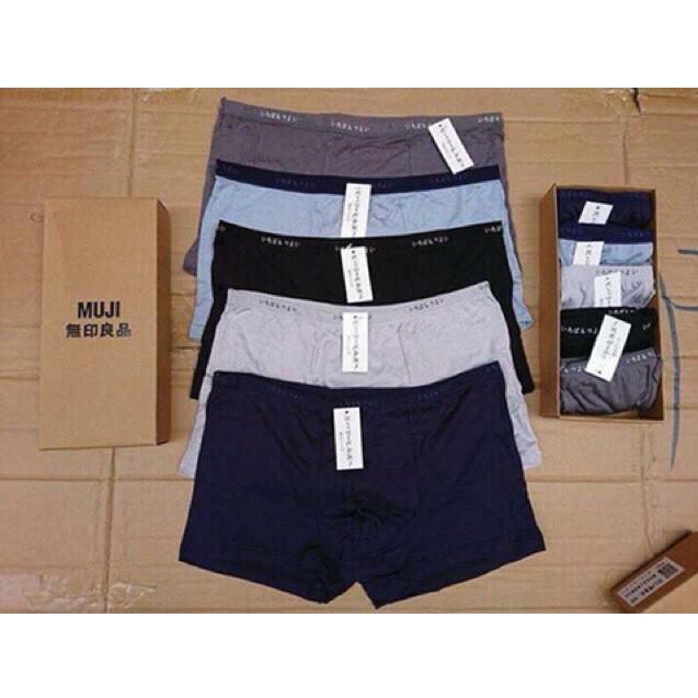 Hộp 5 Quần Sịp Đùi Cotton Cao Cấp Xuất Nhật,.