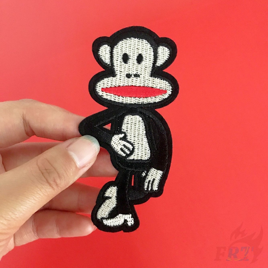☸ Thương Hiệu Thời Trang - Paul Homme Sắt Trên Vá ☸1 Sticker Ủi Thêu Hình Paul Frank