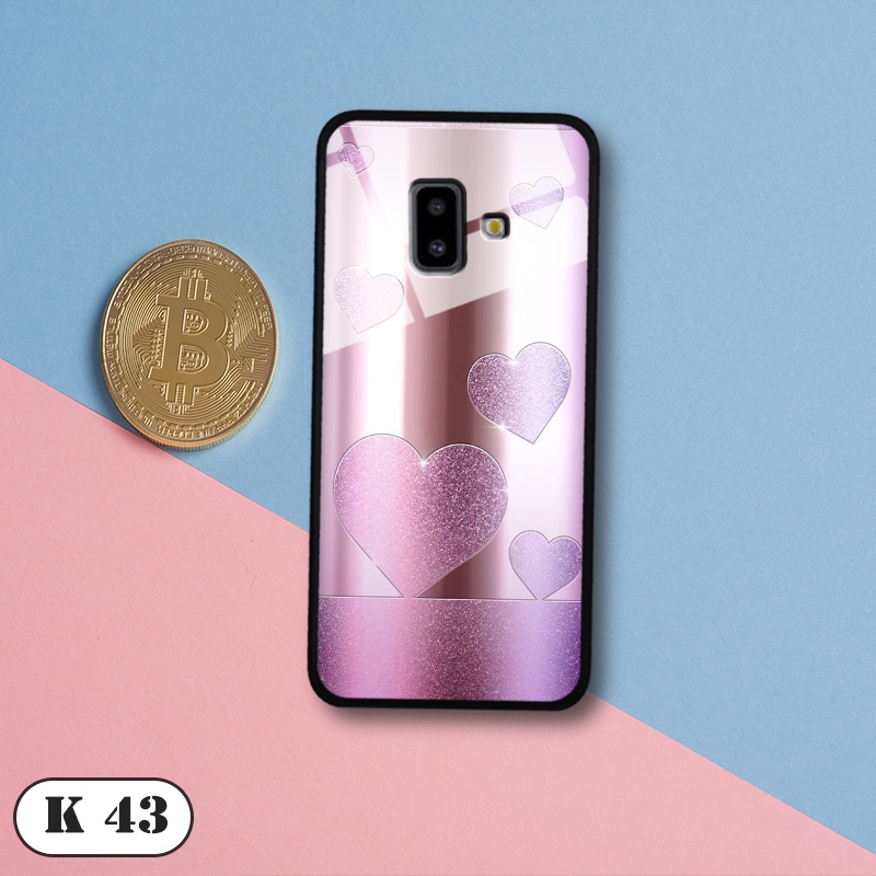 Ốp lưng kính cường lực cho điện thoại Samsung Galaxy J6+