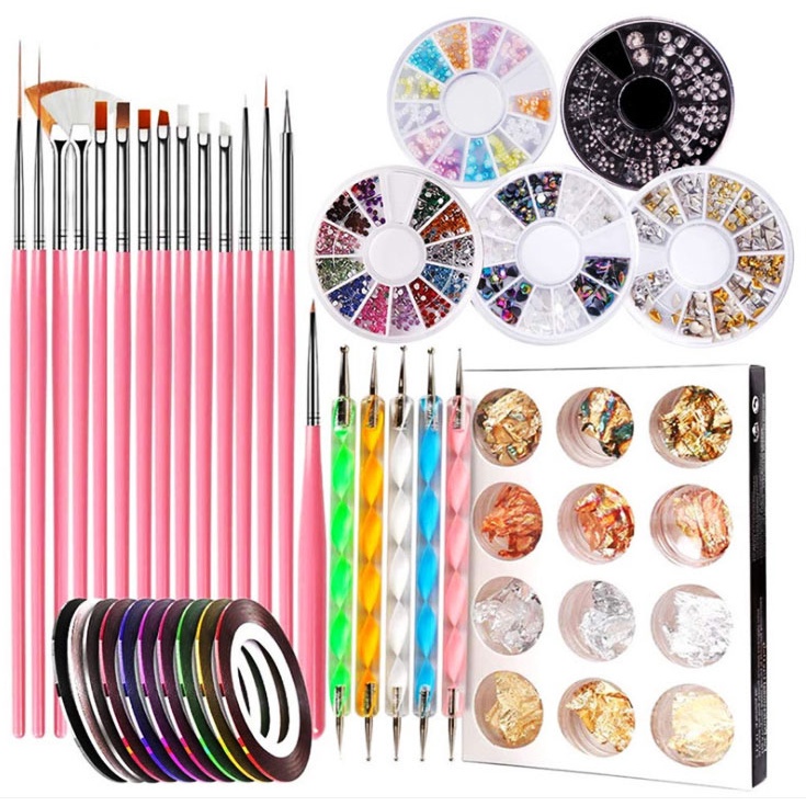 Bộ dụng cụ trang trí móng tay nghệ thuật<br>
