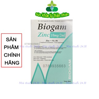Kẽm Ống Nước Biogam ZinC Bổ Sung Dưỡng Chất,Tăng Cường Miễn Dịch Cho Bé