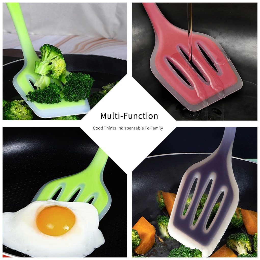 Xẻng Lật Thức Ăn Bằng Silicone Chống Dính Tiện Dụng Cho Nhà Bếp