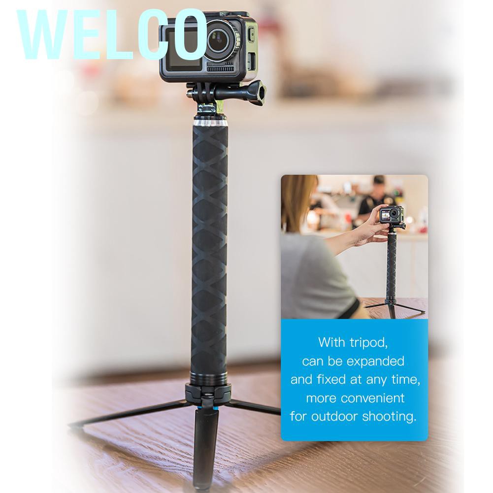 Gậy Selfie Bằng Sợi Carbon Welco 0.9m Cho Dji Osmo Action 1.5kg