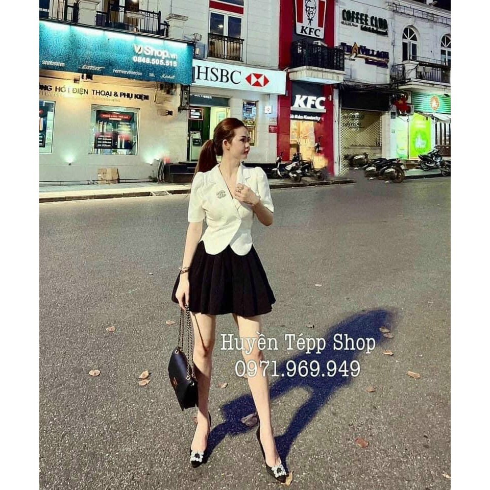 [ Hàng Cao Cấp Loại 1 + Ảnh Thật ] Sét Vest Áo Lượn Sóng Hàng Đẹp Yoni Clothings CD110 | BigBuy360 - bigbuy360.vn