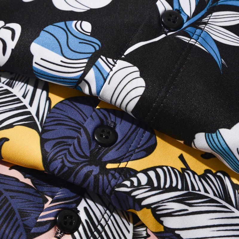 SALE  Áo sơ mi nam tay ngắn hoạ tiết mặc du lịch lễ đẹp