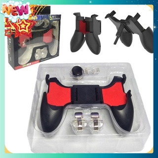 Tay cầm chơi game điện thoại tặng 4 nút chơi game, 2 nút joystick 2 nút cơ pubg gấp gọn chống hư hỏng