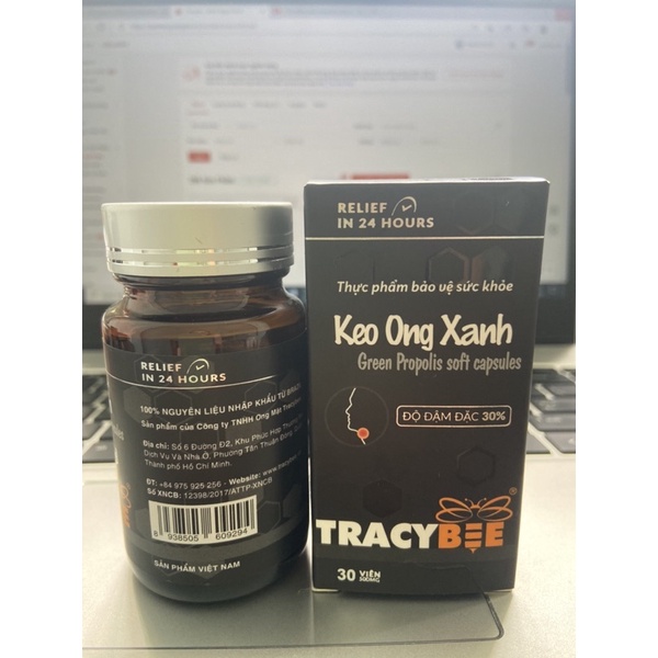 Keo ong xanh đậm đặc 60 viên