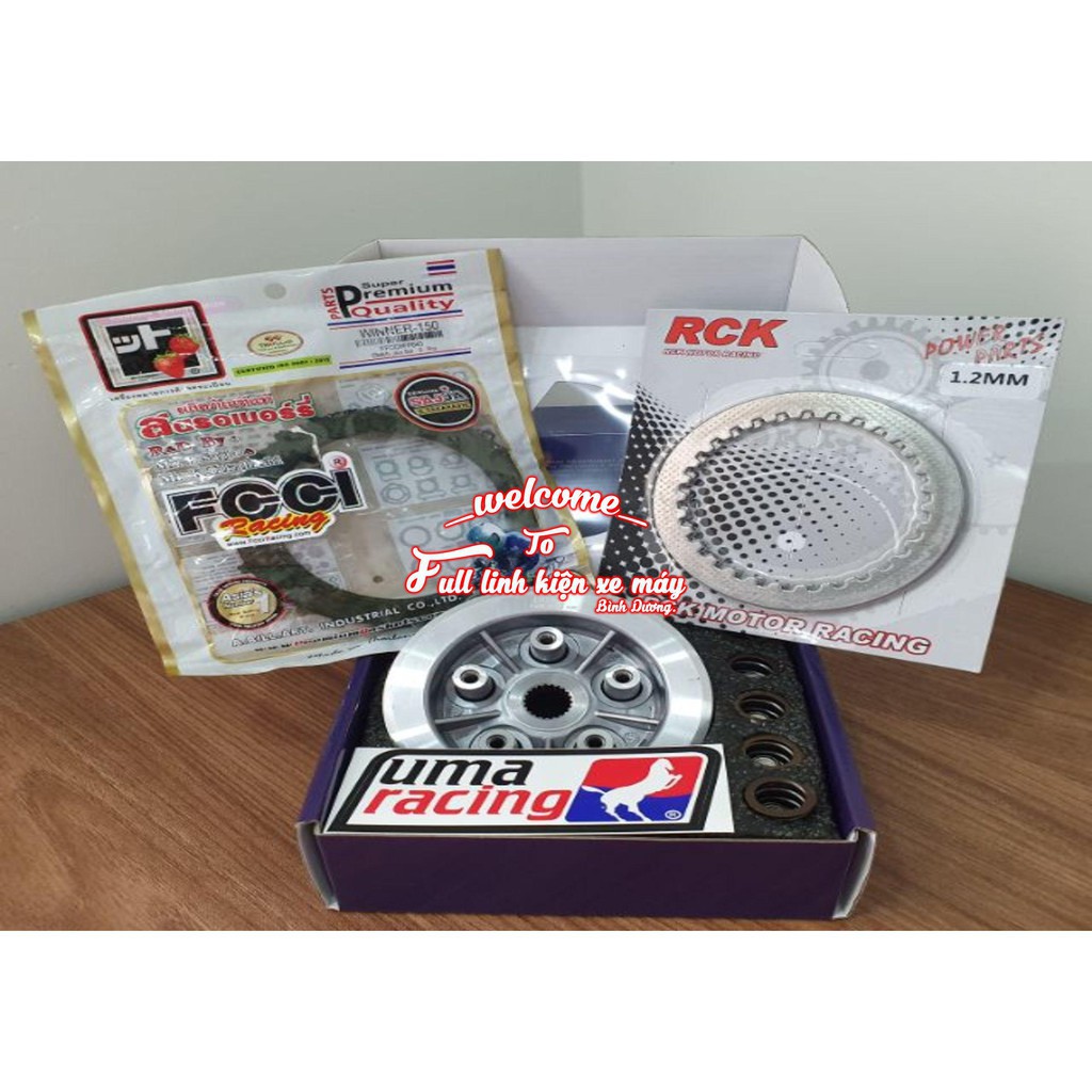 COMBO NỒI 5 LÒ XO UMA RACING + BỐ FCCi + LÁ SẮT RCK DÀNH CHO HONDA WINNER/ SONIC 150