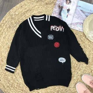 Đầm len lệch vai giấu quần