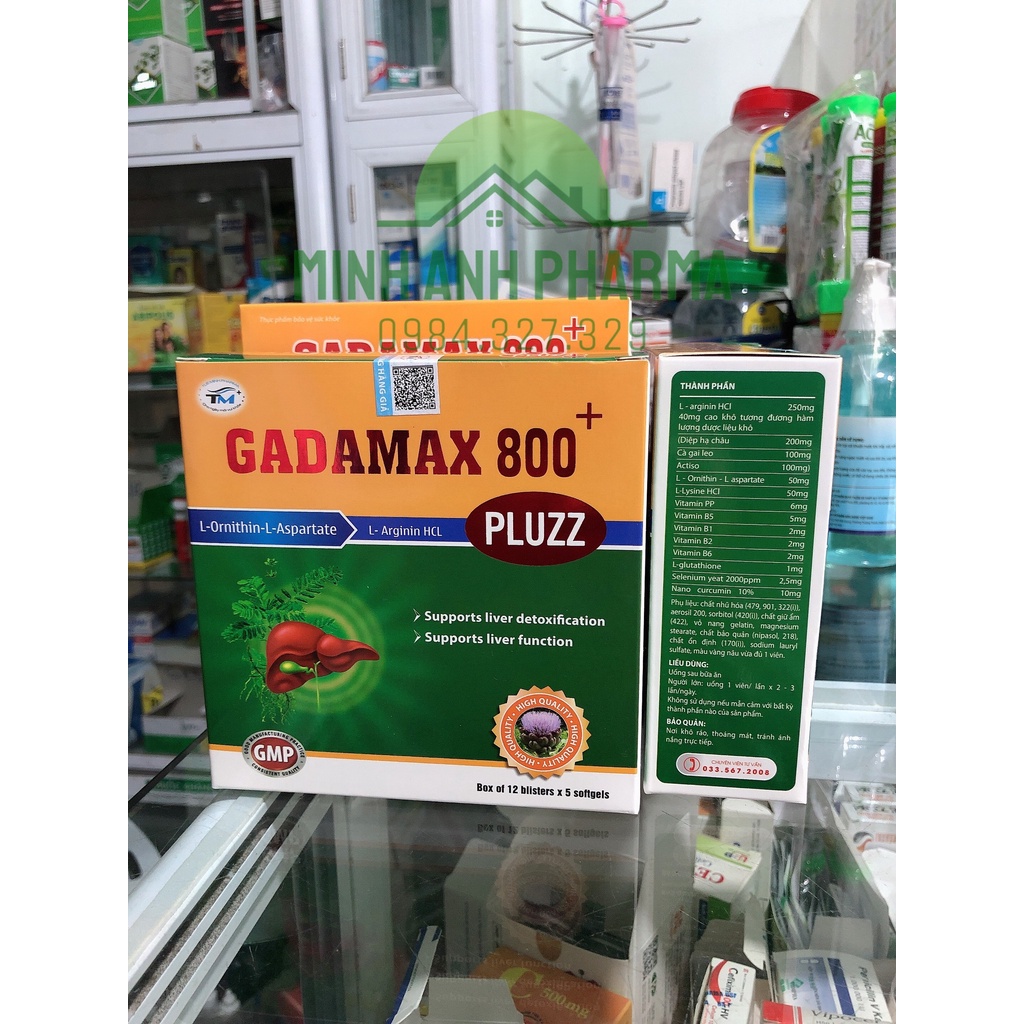 Bổ gan GADAMAX 800+ PLUZZ