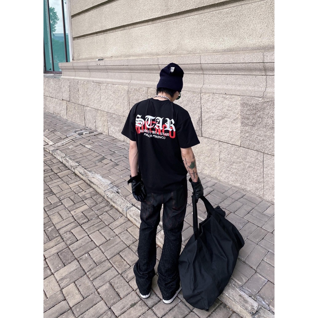 Áo phông mikenco nam nữ, áo phông hè mikenco Born to be star co dãn 4 chiều