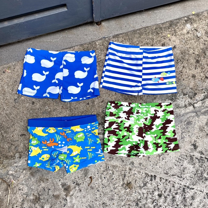 Quần bơi họa tiết mùa hè cho bé Q774