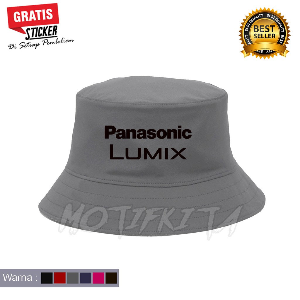 Mũ Bucket Panasonic Lumix Đính Đá Thời Trang Cho Nam Nữ