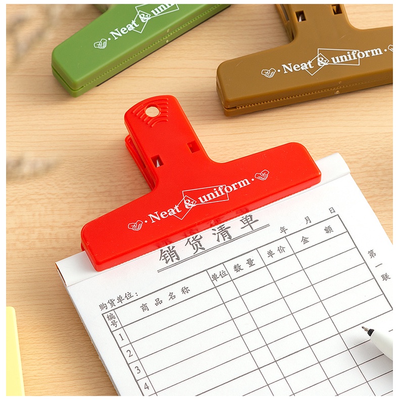 Kẹp Giữ Giấy Tờ Có Nam Châm Kích Thước Lớn Nhiều Màu Sắc