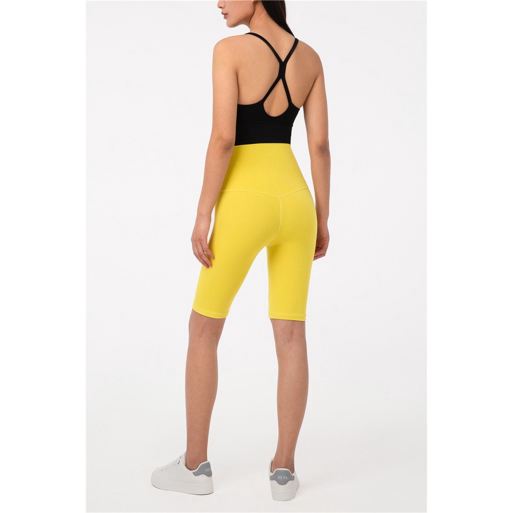 Quần short legging eo cao nâng dáng tập thể thao