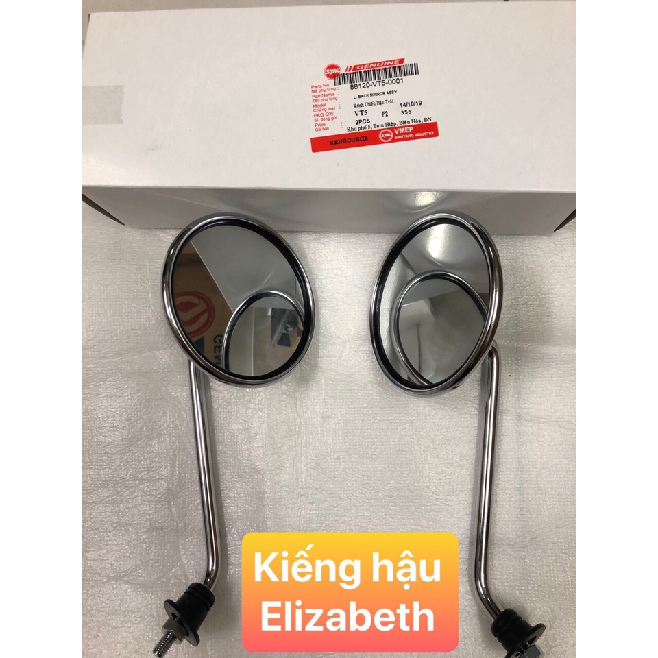 Kiếng hậu xe Elizabeth/ Elizabeth FI mã VT5/ VUA