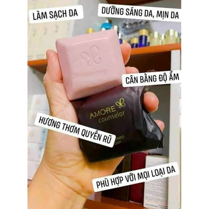 [Chính hãng]Xà phòng Amore giảm mụn lưng, mụn mông, nang lông 70g - Hàn Quốc