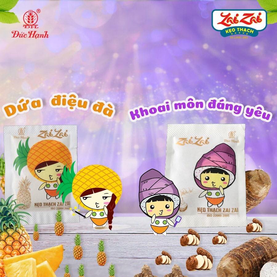 [ Giòn zai ] 100g thạch hoa quả zaizai siêu đã nghiền
