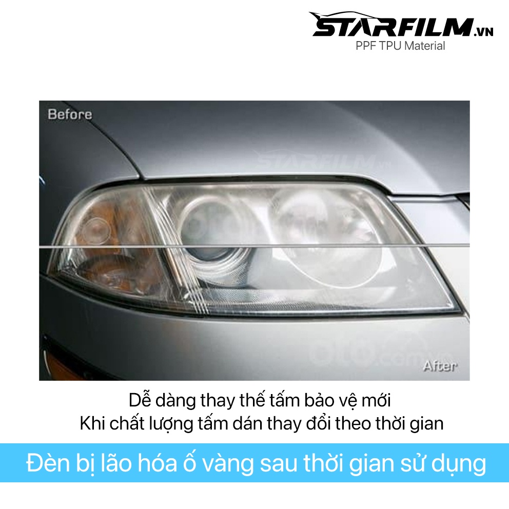 KIA Carnival 2022 PPF TPU bảo vệ đèn chiếu sáng STARFILM