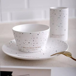 Bát đĩa cốc sứ Bắc Âu Terrazzo - Gippy Decor