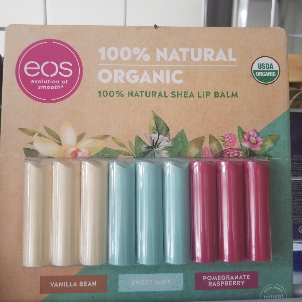 Son Dưỡng Môi Hữu Cơ Eos USDA Organic của Mỹ