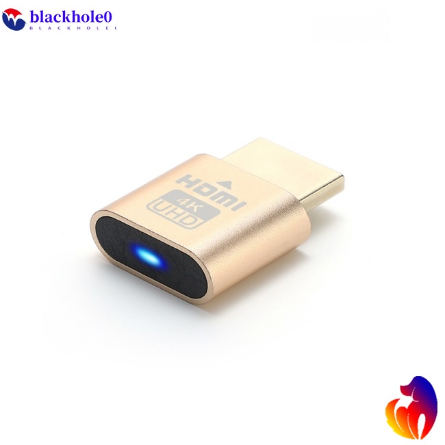 Đầu cắm giả lập kết nối chuẩn HDMI 4K ultra mạ vàng hỗ trợ hiển thị trên tất cả màn hình