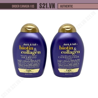 [Bill Canada] Gội | Xả OGX Biotin & Collagen Shampoo | Conditioner 385ml