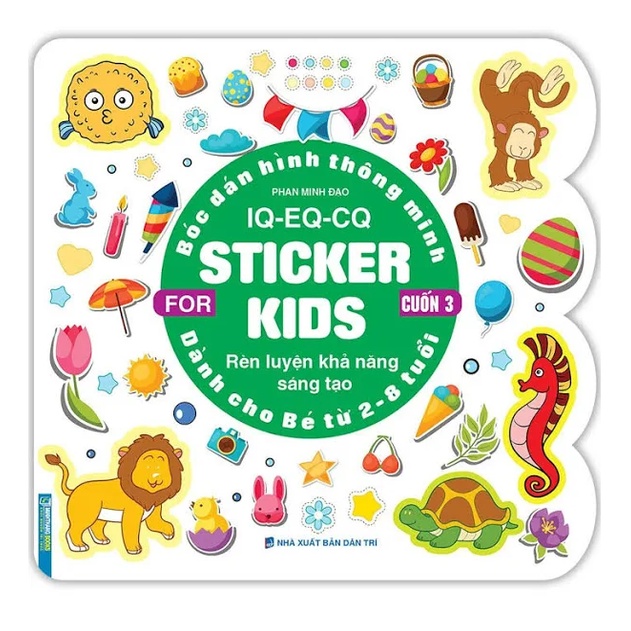 Sách - Combo 3 tập (tập 1, tập 2, tập 3) Bóc dán hình thông minh IQ - EQ - CQ - Sticker for kids