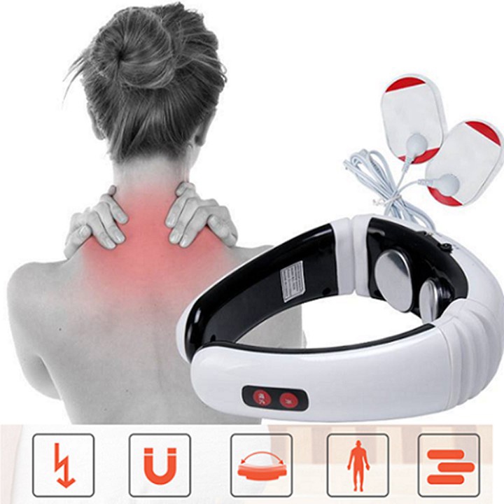 Máy massage cổ vai gáy NECK MASSAGER KL-5830, 6 cấp độ rung giảm đau mỏi hiệu quả | TM039