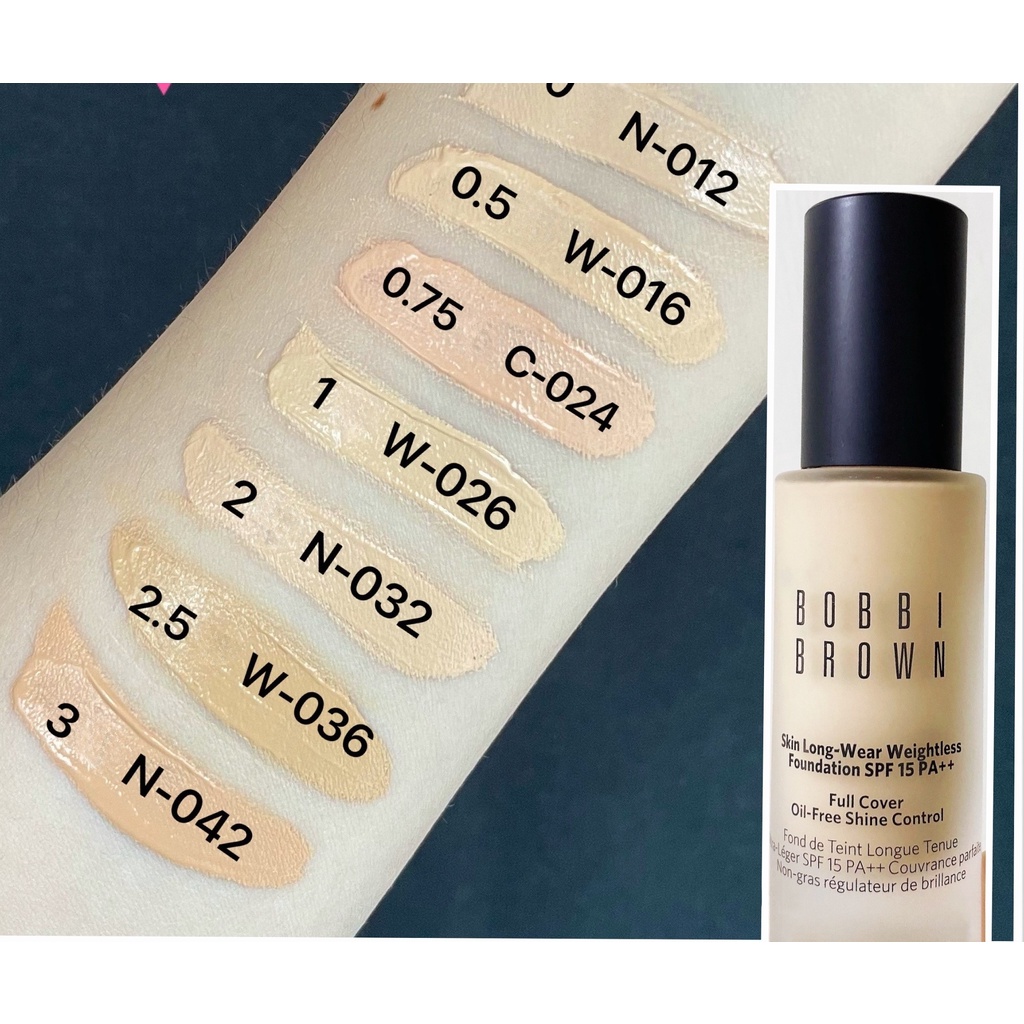 Kem nền Bobbi Brown Skin Long-Wear Weightless Foundation SPF15