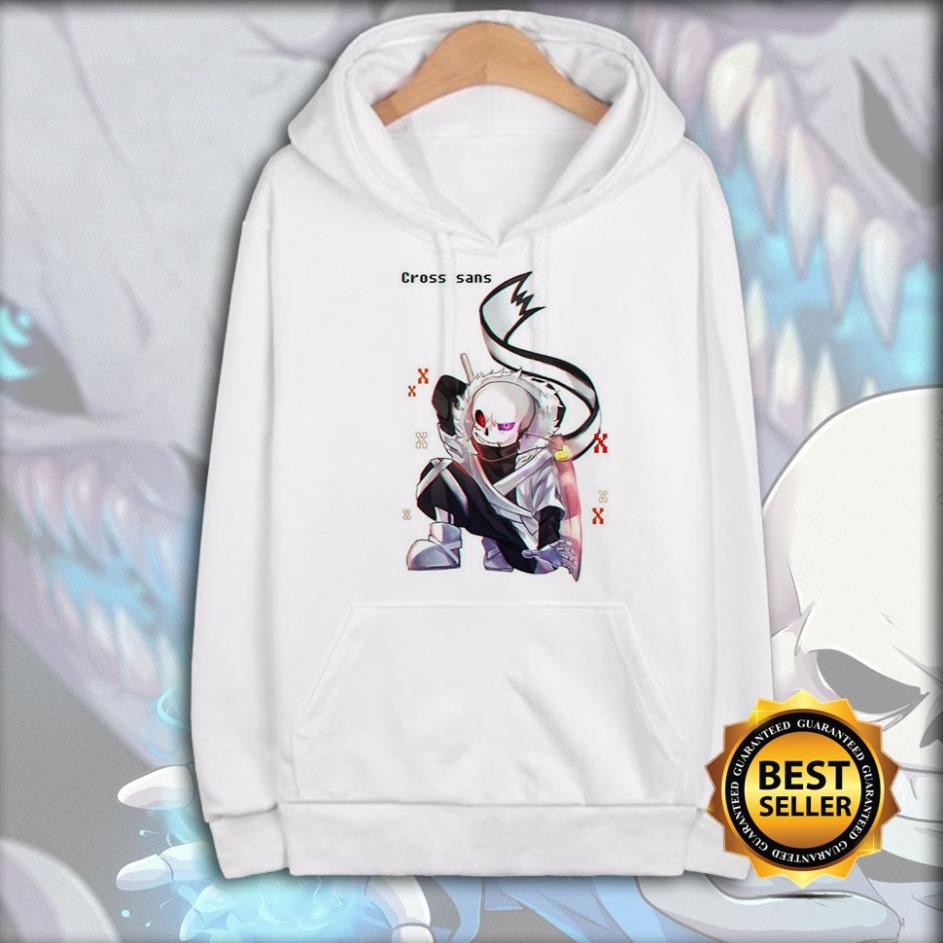 Áo Khoác Hoodie Nỉ Sans - Undertale màu trắng độc đẹp / SP ...