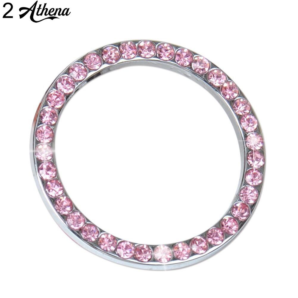 Móc Khóa Vòng Pha Lê Có Đèn Trang Trí Xe Hơi Giá Đỡ